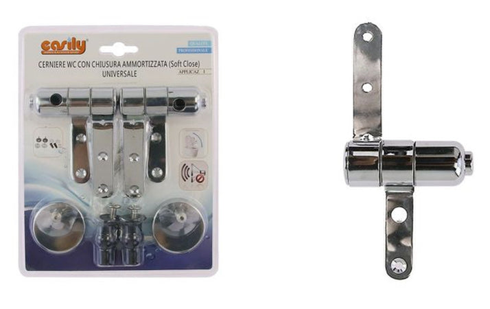 Cerniere Per Wc Supporti Copriwater Universali Con Chiusura Soft Ammortizzata 79573