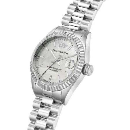 Philip Watch Caribe – Orologio Donna Solo Tempo Acciaio Madreperla (R8253597611)