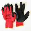 Guanti ricoperti nitrile neri - rossi