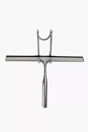 Set Tergivetro Per Doccia Con Gancio Muro Adesivo Doppio Appendino Porta Box Cromo 87834