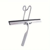 Set Tergivetro Per Doccia Con Gancio Muro Adesivo Doppio Appendino Porta Box Cromo 87834
