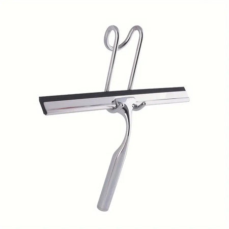 Set Tergivetro Per Doccia Con Gancio Muro Adesivo Doppio Appendino Porta Box Cromo 87834