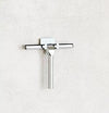Set Tergivetro Per Doccia Con Gancio Muro Adesivo Doppio Appendino Porta Box Cromo 87834