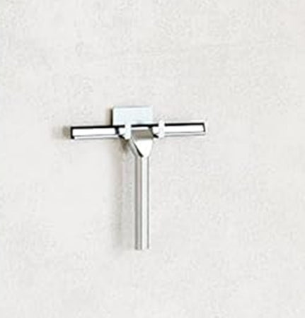 Set Tergivetro Per Doccia Con Gancio Muro Adesivo Doppio Appendino Porta Box Cromo 87834