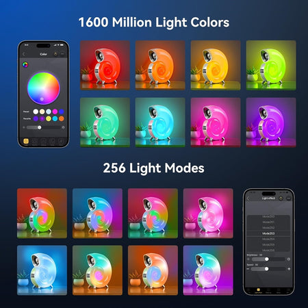 Lampada Da Tavolo Intelligente Sveglia Luce Led Bluetooth Musica Per Adulti Bambini