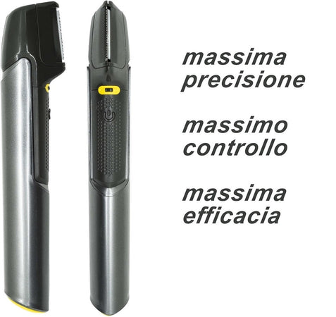 Rasoio Professionale Elettrico Trim-max Senza Fili Luce Led Kit 5 Testine Barba Capelli
