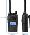 Kit Da 2pz Walkie-talkie Ricaricabile Bf-88st Pro Pmr446 Con Ampia Portata Auricolari
