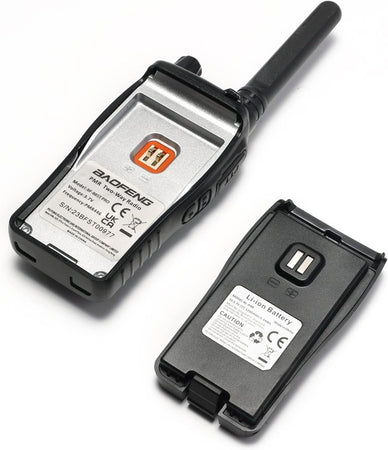 Kit Da 2pz Walkie-talkie Ricaricabile Bf-88st Pro Pmr446 Con Ampia Portata Auricolari