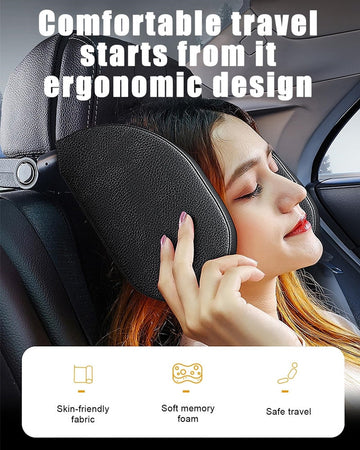 Poggiatesta Seggiolino Auto Supporto Collo Testa Regolabile Cuscino Bambini Adulti