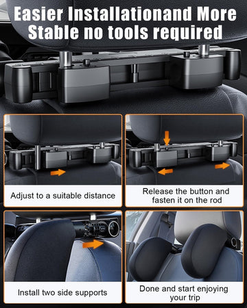 Poggiatesta Seggiolino Auto Supporto Collo Testa Regolabile Cuscino Bambini Adulti