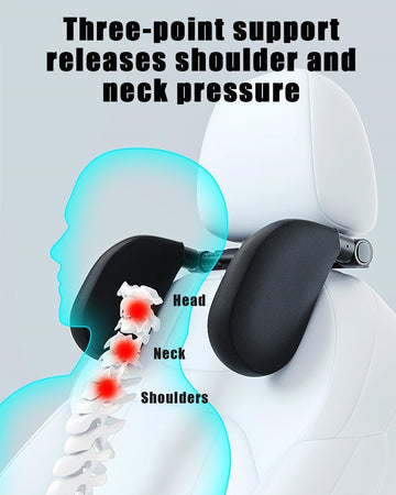 Poggiatesta Seggiolino Auto Supporto Collo Testa Regolabile Cuscino Bambini Adulti