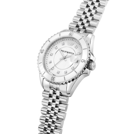 Philip Watch Caribe – Orologio Donna Silver con Diamanti (R8253597636)