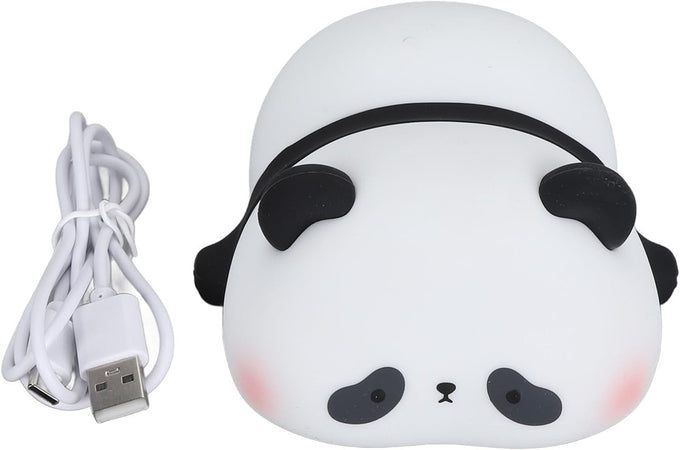 Luce Notturna Forma Panda Lampada A Led In Silicone Dimmerabile Ricaricabile Usb