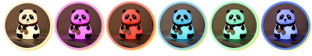 Luce Notturna Panda Led Sensore Touch Lampada Da Tavolo Usb Ricaricabile Camera