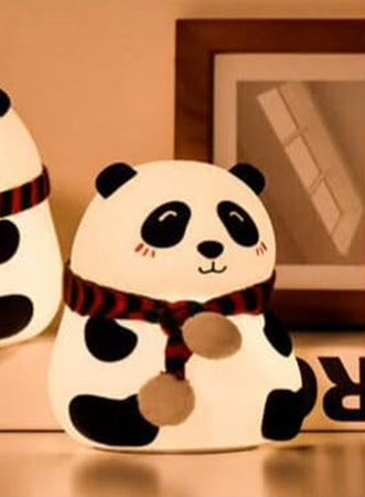 Luce Notturna Panda Led Sensore Touch Lampada Da Tavolo Usb Ricaricabile Camera