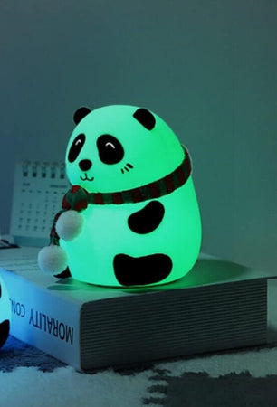 Luce Notturna Panda Led Sensore Touch Lampada Da Tavolo Usb Ricaricabile Camera