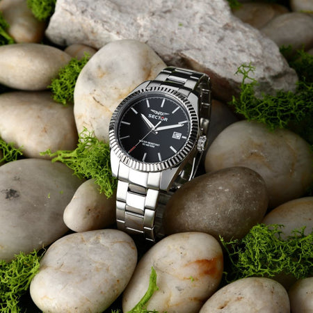 Sector 240 – Orologio Uomo Silver con Quadrante Nero (R3253240011)