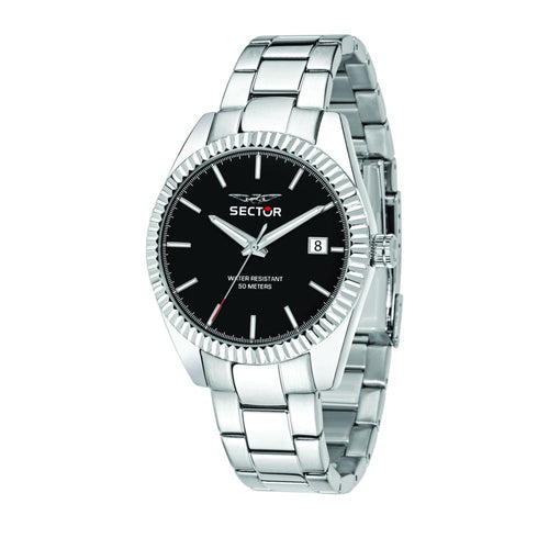 Sector 240 – Orologio Uomo Silver con Quadrante Nero (R3253240011)