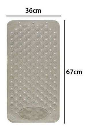 Tappeto Tappetino Antiscivolo Tortora Per Vasca Da Bagno Doccia 67 X 36 Cm 87557