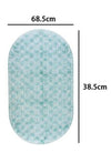 Tappeto Antiscivolo Tappetino Per Vasca Bagno Doccia 38.5x68.5cm Ovale Colorato 87559