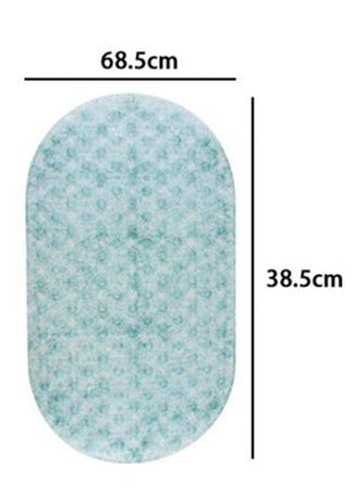 Tappeto Antiscivolo Tappetino Per Vasca Bagno Doccia 38.5x68.5cm Ovale Colorato 87559