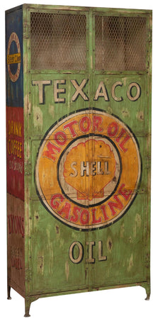 Biscottini Biscottini Armadietto Officina Stile Industrial Vintage Ferro 90x43x198