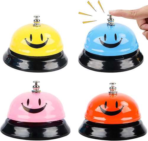 Campanello Da Tavolo In Acciaio Inox Da Chiamata Con Sorriso Per Hotel Ristoranti