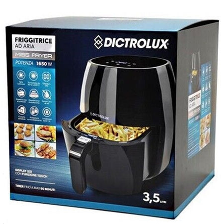 Friggitrice Ad Aria 3,5 Lt 1650 Watt Display Led Da 60 A 200 Gradi Display A Led