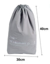 Set 3 Organizer Viaggio Casa Borsa Impermeabile Organizzatore Valigia Grigio 30x40cm 87709