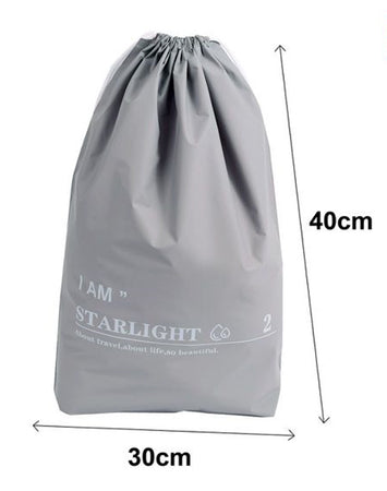 Set 3 Organizer Viaggio Casa Borsa Impermeabile Organizzatore Valigia Grigio 30x40cm 87709