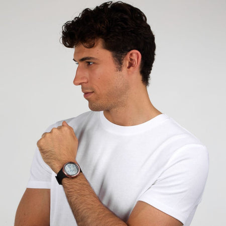 Sector EX-17 – Orologio Digitale Nero con Dettagli Rose (R3251277002)