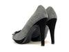 Décolleté donna Wanda d’Aragona scamosciate grigio nere tacco 10 cm