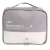 Organizer Viaggio Casa Impermeabile Borsa Organizzatore Valigia Grigio 34x29x12cm 87712