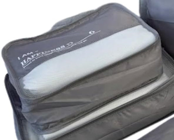 Organizer Viaggio Casa Impermeabile Borsa Organizzatore Valigia Grigio 34x29x12cm 87712