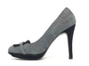 Décolleté donna Wanda d’Aragona scamosciate grigio nere tacco 10 cm