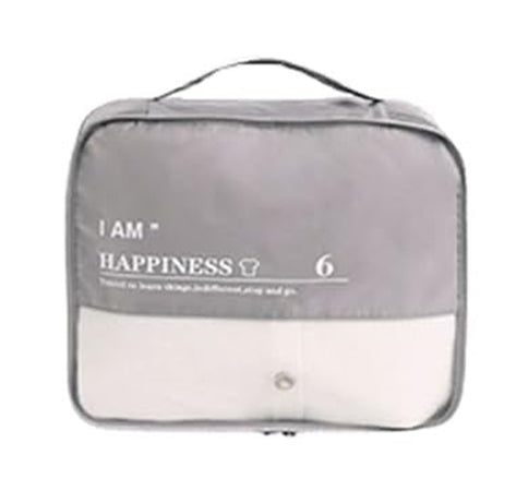 Organizer Viaggio Casa Impermeabile Borsa Organizzatore Valigia Grigio 34x29x12cm 87712