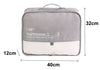 Organizer Viaggio Impermeabile Borsa Organizzatore Valigia Casa Grigio 40x32x12cm 87713