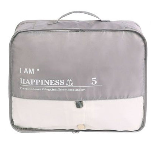 Organizer Viaggio Impermeabile Borsa Organizzatore Valigia Casa Grigio 40x32x12cm 87713