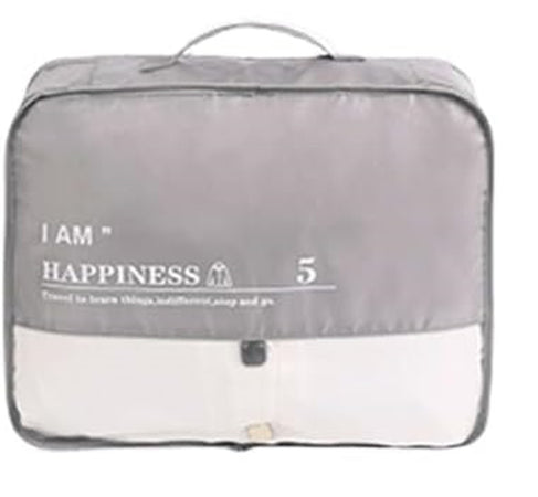Organizer Viaggio Impermeabile Borsa Organizzatore Valigia Casa Grigio 40x32x12cm 87713