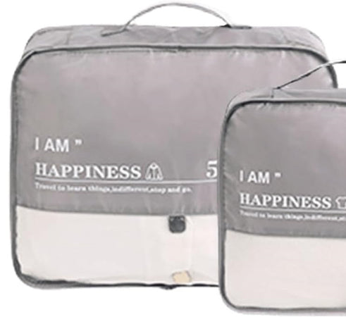 Organizer Viaggio Impermeabile Borsa Organizzatore Valigia Casa Grigio 40x32x12cm 87713