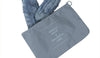 Set 2pz Organizer Viaggio Organizza Valigia Bagagli Borsa Piatta 27x12cm Grigia 87714