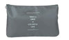 Set 2pz Organizer Viaggio Organizza Valigia Bagagli Borsa Piatta 27x12cm Grigia 87714