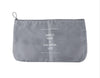 Set 2pz Organizer Viaggio Organizza Valigia Bagagli Borsa Piatta 27x12cm Grigia 87714