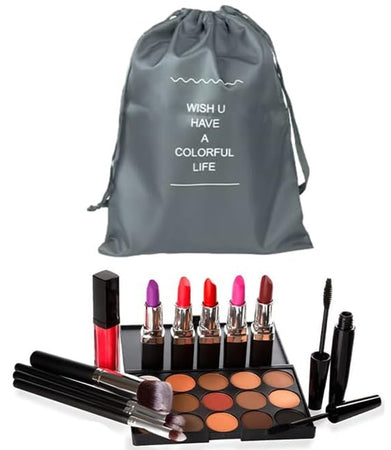 Organizer Da Viaggio Organizza Valigia Bagagli Borsa Con Coulisse 36x27cm Grigia 87715