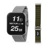 Sector S-03 Pro Light – Smartwatch Unisex Nero con Cinturino Tessuto (R3253171502)