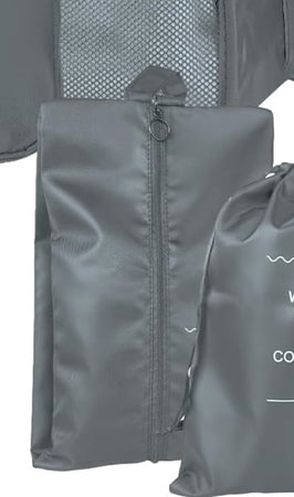 Organizer Da Viaggio Organizza Valigia Bagagli Borsa Per Scarpe 36x21cm Grigia 87716