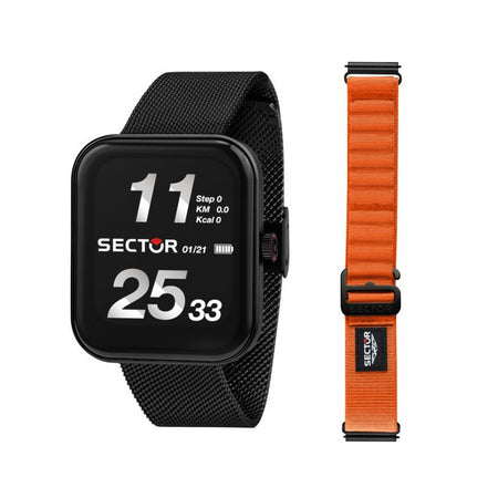 Sector S-03 Pro Light – Smartwatch Unisex Nero con Cinturino Tessuto (R3253171501)