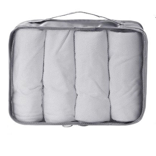 Organizer Viaggio Organizza Valigia Bagagli Borsa Per Vestiti 30x20x12cm Grigia 87718