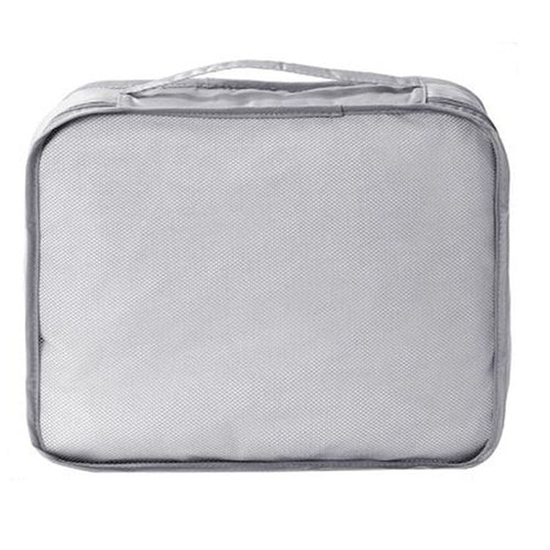 Organizer Viaggio Organizza Valigia Bagagli Borsa Per Vestiti 30x28x12cm Grigia 87719