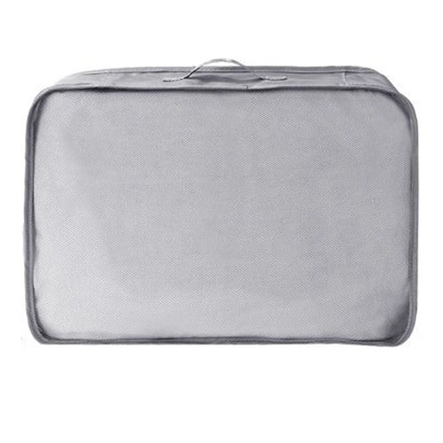 Organizer Viaggio Organizza Valigia Bagagli Borsa Per Vestiti 40x30x12cm Grigia 87720